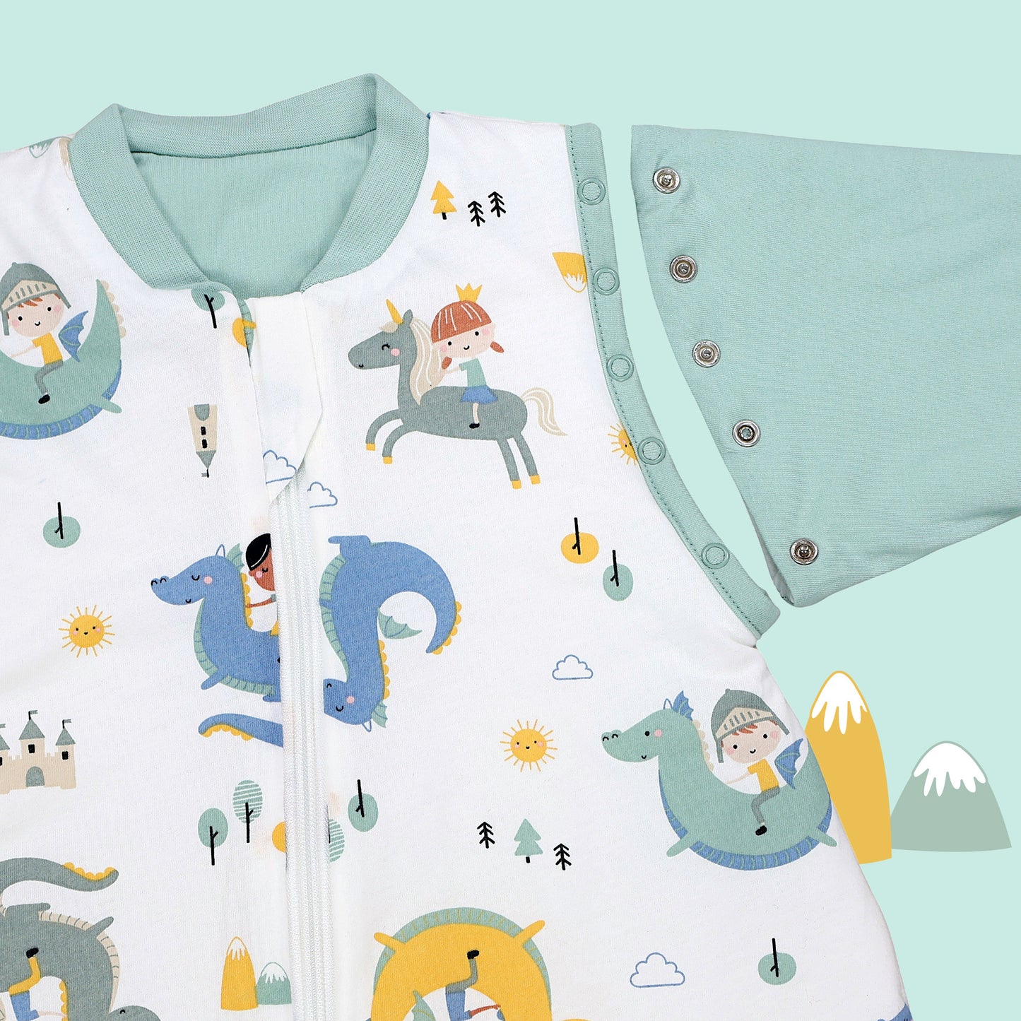 Sacco nanna con piedini e copripiedi 2.5 TOG_Fantasia_zona del braccio_461