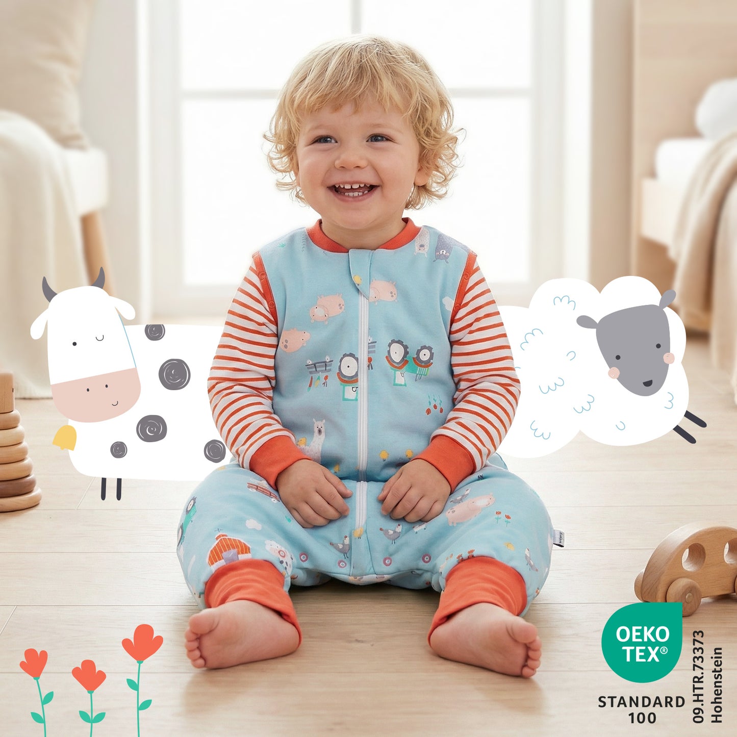 Sacco nanna con piedini e copripiedi in cotone organico 2.5 TOG_Fattoria_462_2