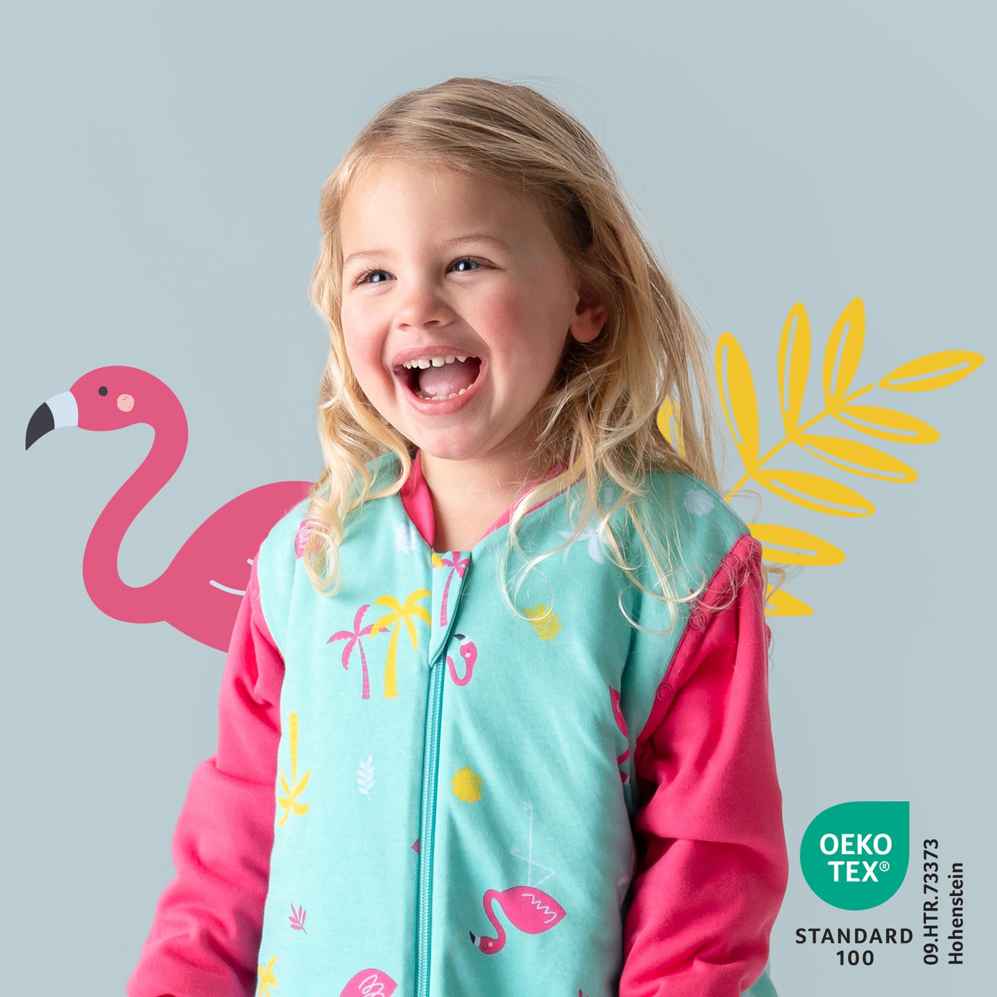 Sacco nanna bambino in cotone organico 2.5 TOG_Flamingo_466_2