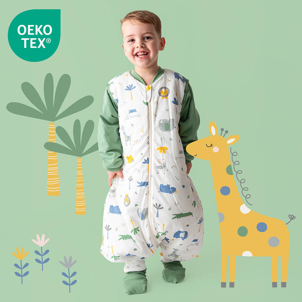 Sacco nanna con piedini e copripiedi 3.5 TOG_Giungla_OEKOTEX_468