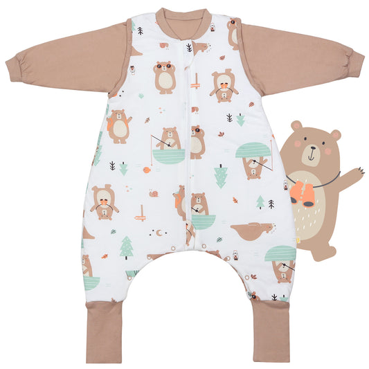 Sacco nanna con piedini e copripiedi 3.5 TOG_Orso Esploratore_fronte_468