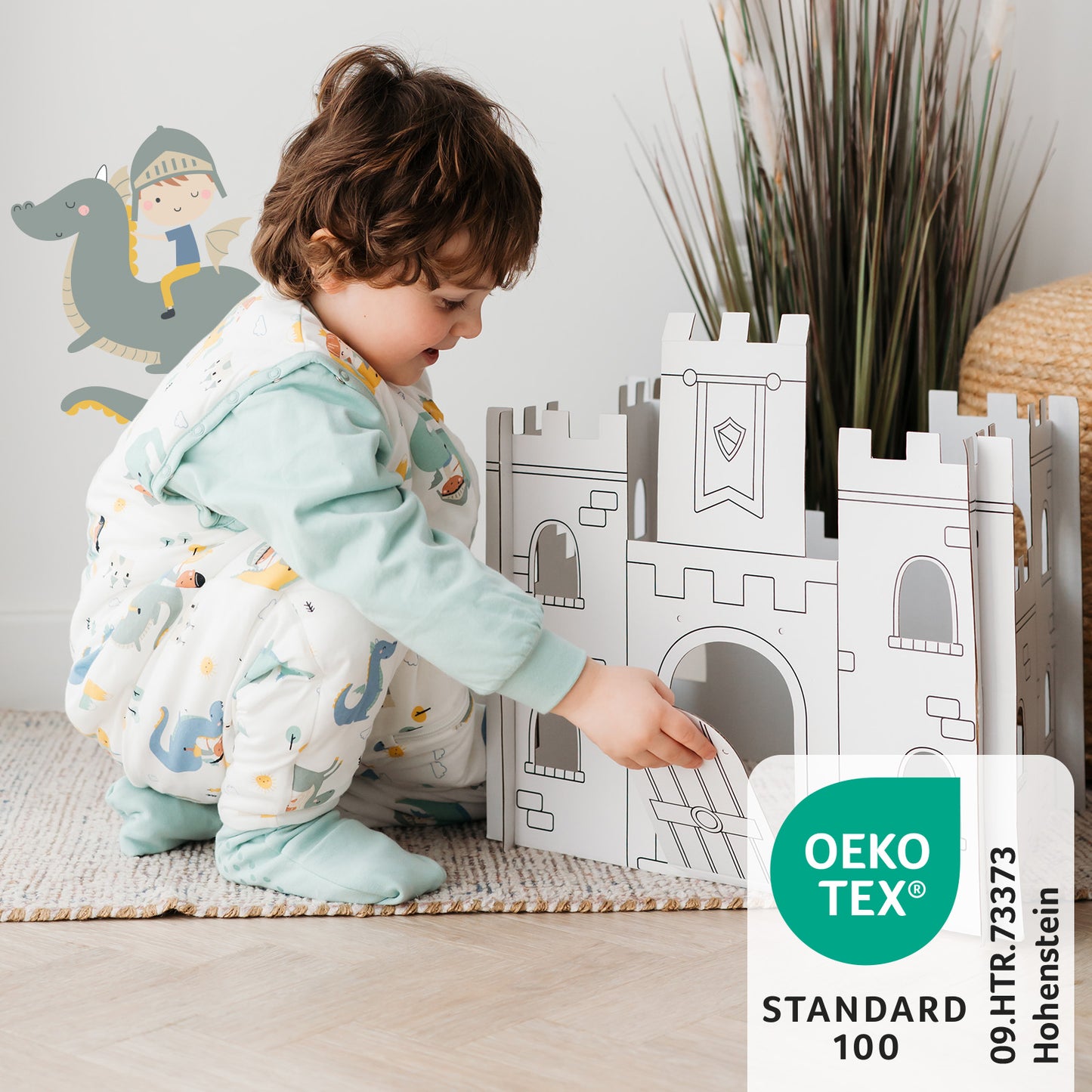 Sacco nanna con piedini e copripiedi 3.5 TOG_Fantasia_OEKOTEX_468