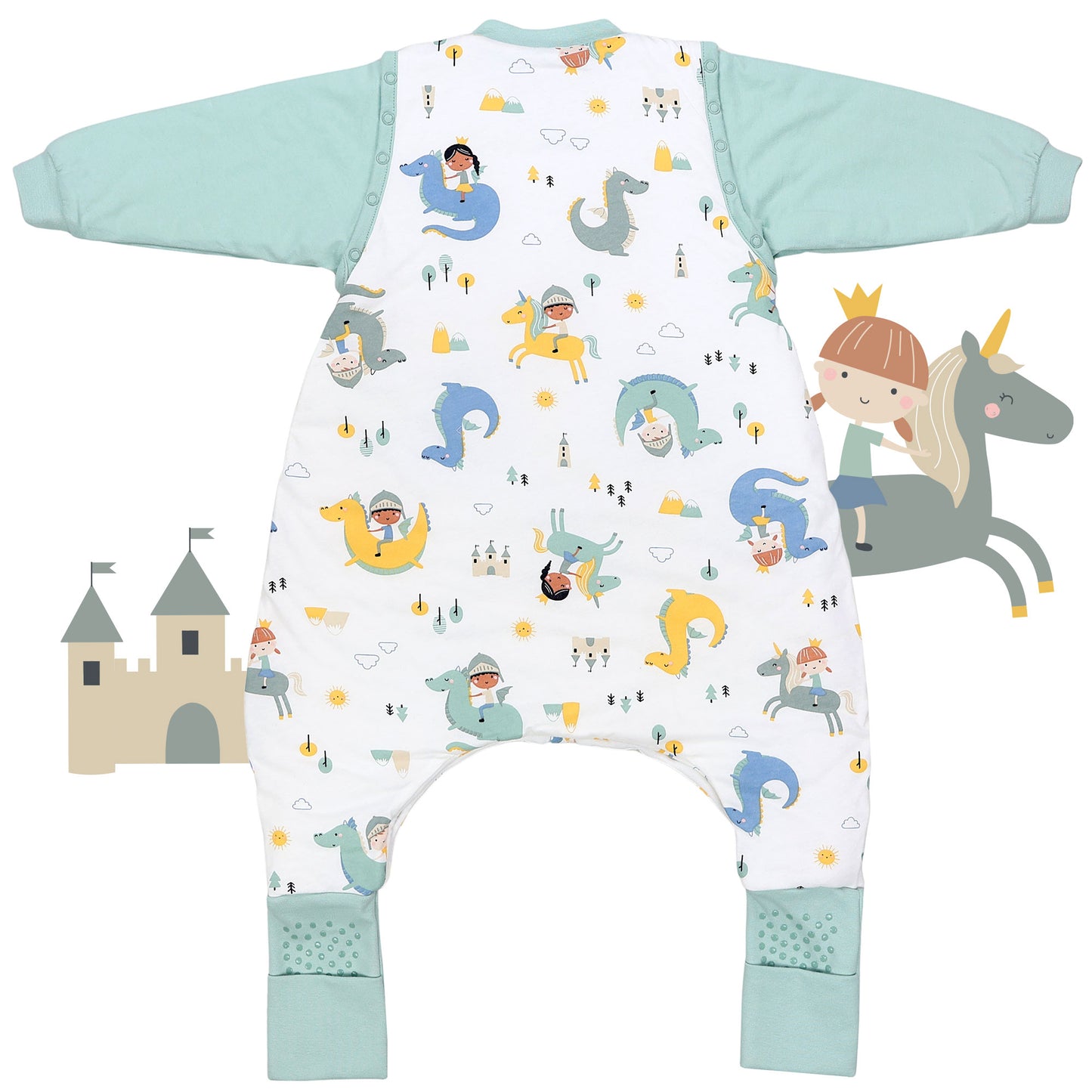 Sacco nanna con piedini e copripiedi 3.5 TOG_Fantasia_retro_468
