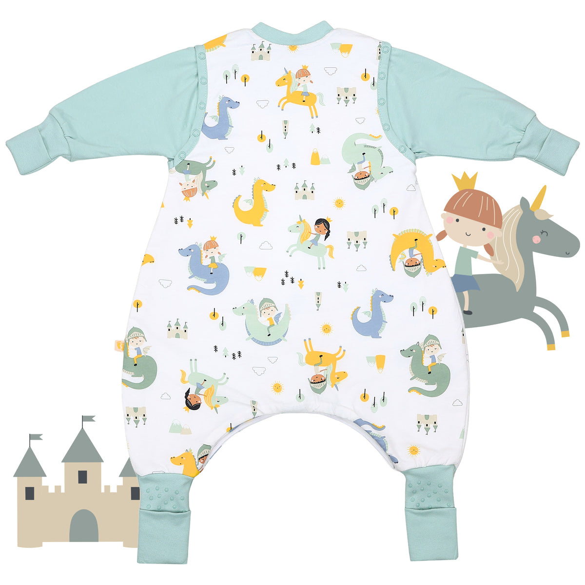 Sacco nanna con piedini e copripiedi 3.5 TOG_Fantasia_retro_468