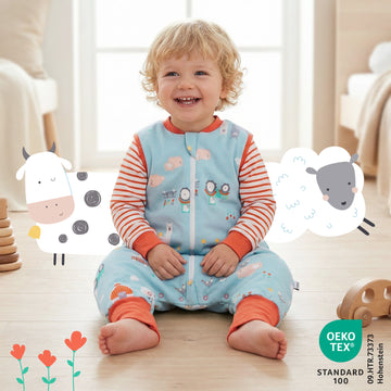 Sacco Nanna Con Piedini Slumbersac 1 Tog In Modal – 18-24°C, Traspirante, Oeko-Tex, Antiscivolo
