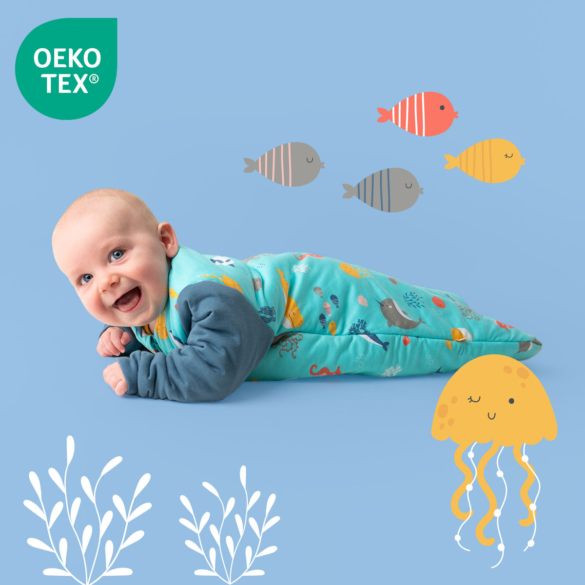 Sacco nanna bambino 3.5 TOG_Animali marini_OEKOTEX_471