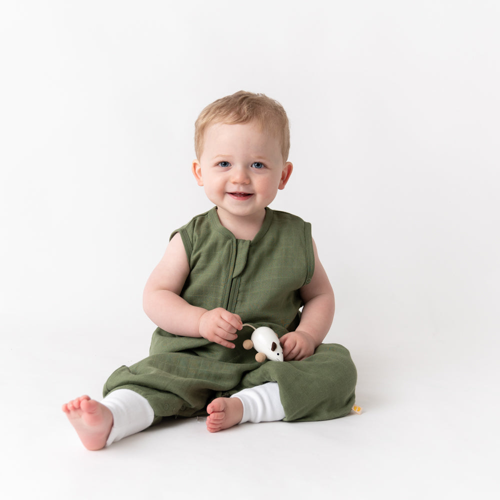 Sacco nanna con piedini in mussola 0.5 Tog_Olive_9_422