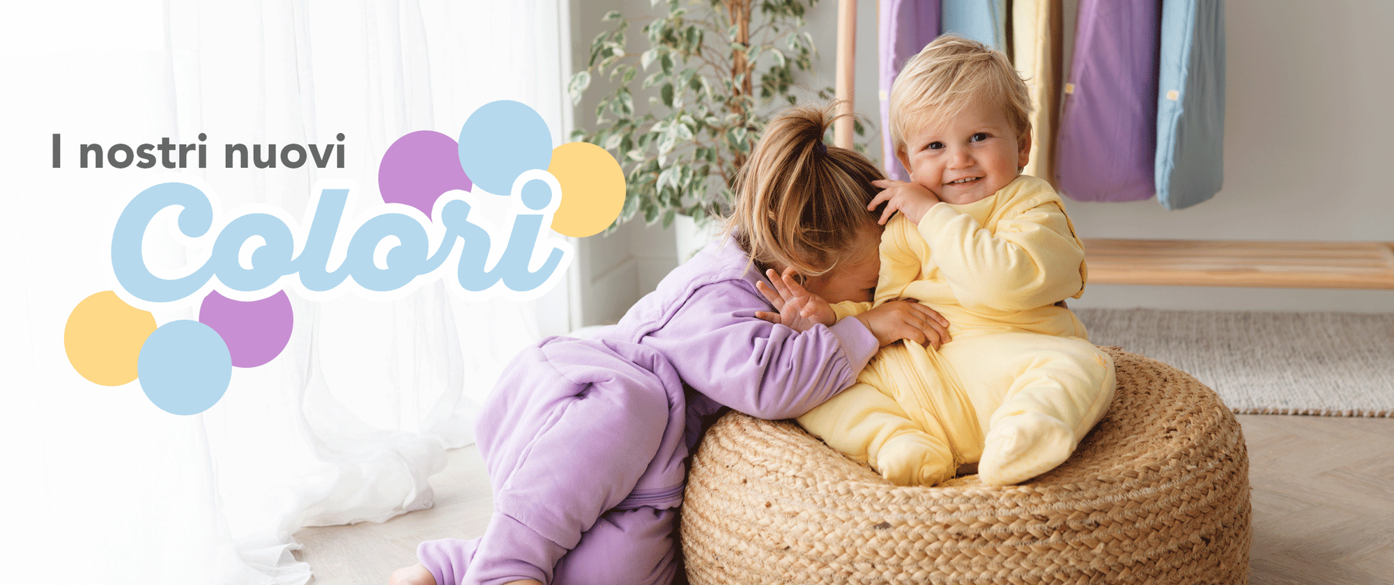Sacchi Nanna per Bambini in colori pastello