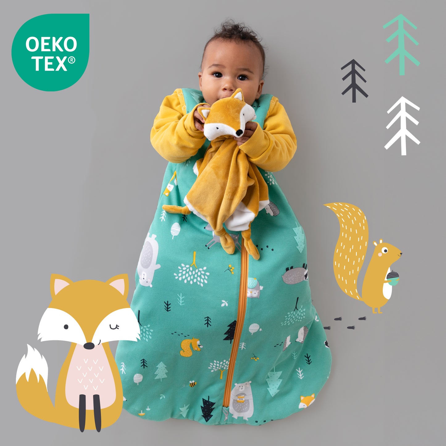Sacco nanna bambino in cotone organico, 2.5 TOG