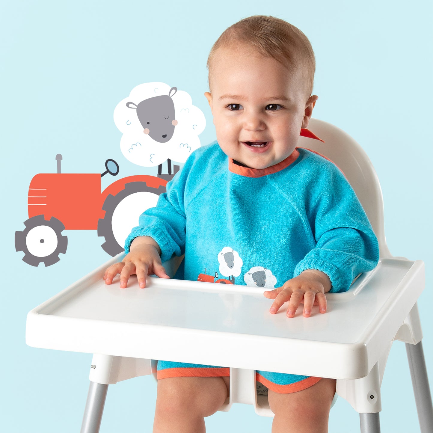 Bavaglino impermeabile con maniche_Fattoria_3_411
