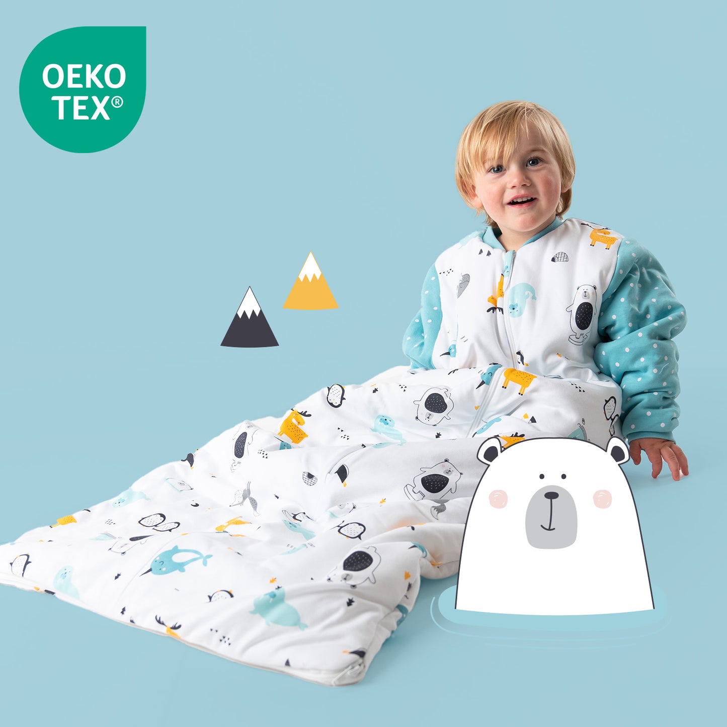 Sacco nanna bambino in cotone organico, 3.5 Tag