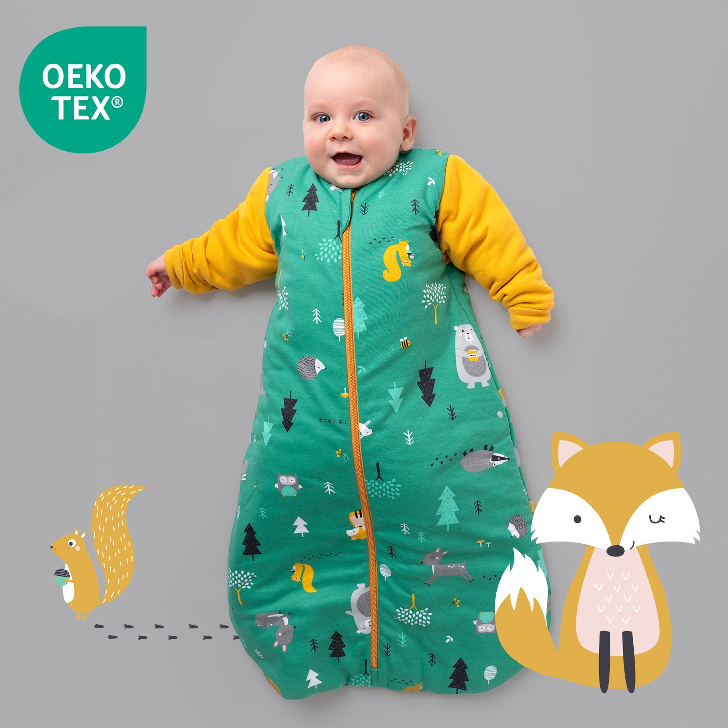 Sacco nanna bambino in cotone organico, 3.5 Tag