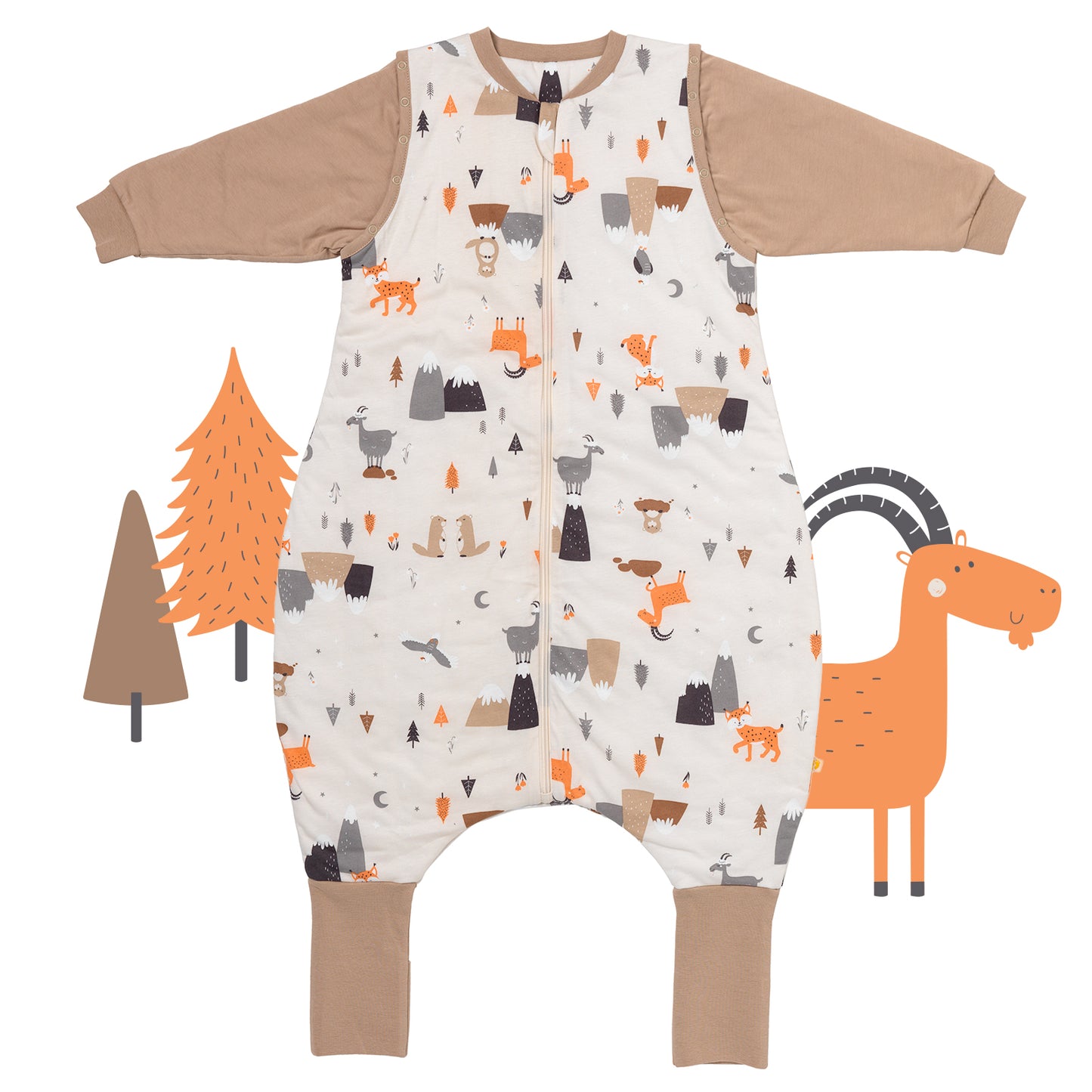 MIKAFEN Sacco nanna invernale a maniche lunghe, per bimbe e bimbi, con aperture per i piedi e motivo di cagnolino, in cotone, unisex, per tutto l'anno, Blu 0-16 Monate MIKAFEN Sacco nanna invernale a maniche lunghe, per bimbe e bimbi, con aperture per i piedi e motivo di cagnolino, in cotone, unisex, per tutto l'anno, Blu 0-16 Monate
