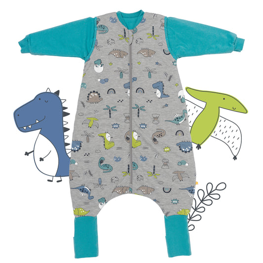 Sacco nanna con piedini e copripiedi, 2.5 TOG Dinosauro